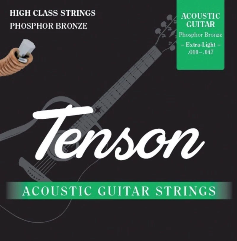 Tenson Acoustic Guitar Strings - Phorphor Bronze, Extra Light