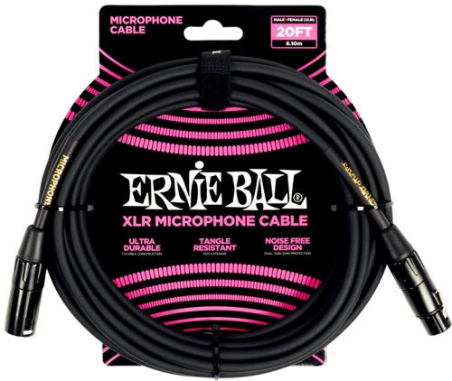 Ernie Ball 6388 - Black, 6.1m