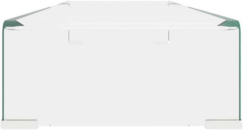 vidaXL Βάση Τηλεόρασης/Οθόνης Διάφανη 90 x 30 x 13 εκ. Γυάλινη 90 x 30 x 13 cm Διαφανές