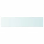 vidaXL Ράφι Πάνελ Διάφανο 110 x 25 εκ. Γυάλινο 110 x 25 cm Διαφανές