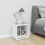 vidaXL Έπιπλο Τηλεόρασης Λευκό 37 x 35 x 37 εκ. από Μοριοσανίδα N/A Λευκό