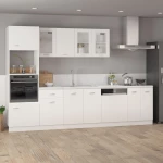 vidaXL Πρόσοψη Πλυντηρίου Πιάτων Λευκή 59,5 x 3 x 67 εκ. Μοριοσανίδα  Λευκό