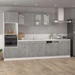 vidaXL Ντουλάπι Δαπέδου Γκρι Σκυροδέματος 60x46x81,5 εκ. Μοριοσανίδα  Γκρι