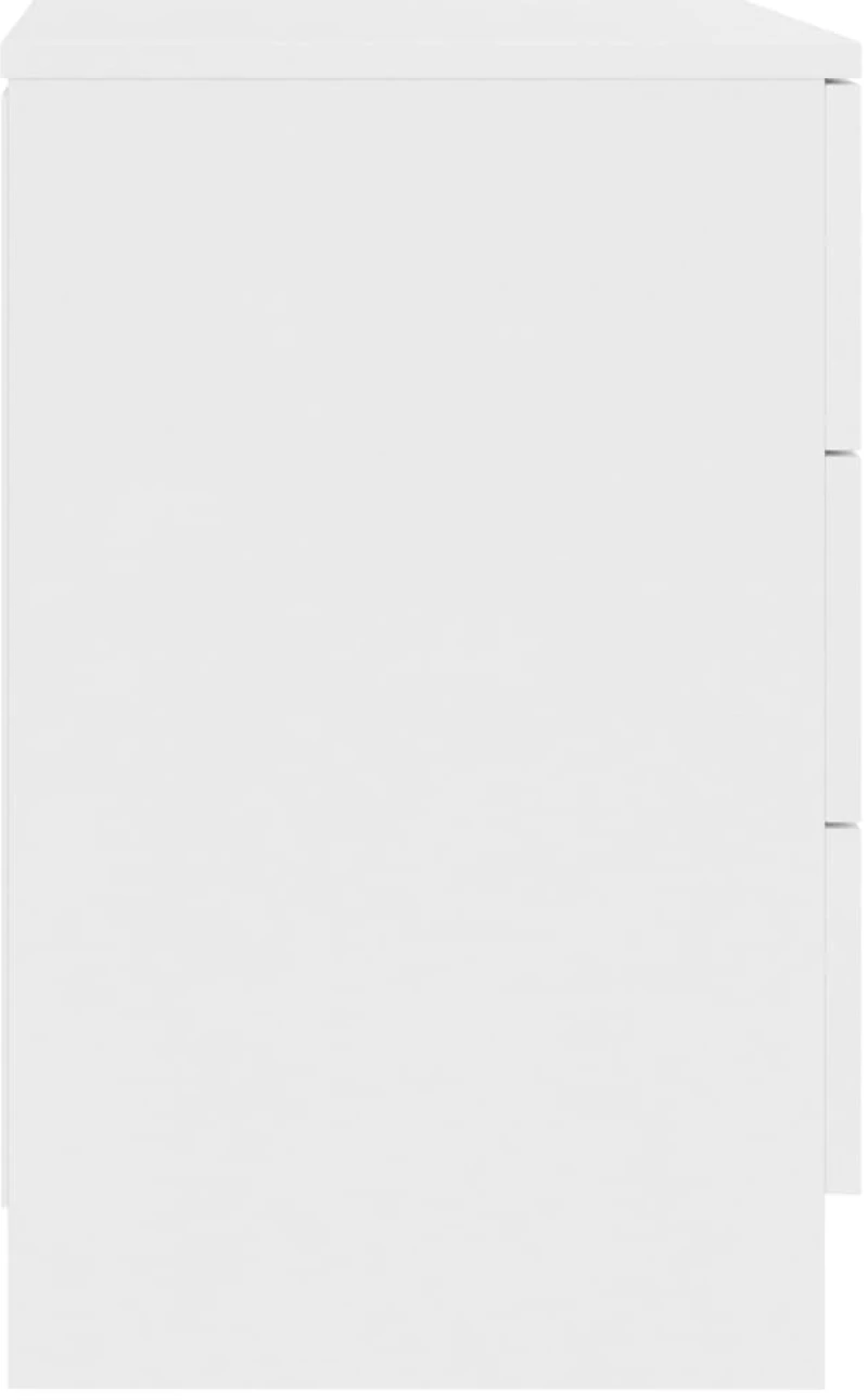 vidaXL Κομοδίνο Λευκό 38 x 35 x 56 εκ. από Μοριοσανίδα N/A Λευκό