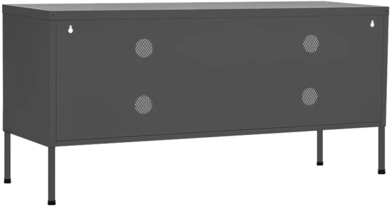 vidaXL Έπιπλο Τηλεόρασης Ανθρακί 105x35x50 εκ. από Ατσάλι N/A Ανθρακί