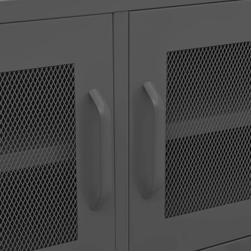 vidaXL Έπιπλο Τηλεόρασης Ανθρακί 105x35x50 εκ. από Ατσάλι N/A Ανθρακί