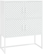 vidaXL Ντουλάπι Λευκό 80 x 35 x 100 εκ. από Ατσάλι 80 x 35 x 100 cm Λευκό