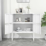 vidaXL Ντουλάπι Λευκό 80 x 35 x 100 εκ. από Ατσάλι 80 x 35 x 100 cm Λευκό
