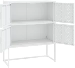 vidaXL Ντουλάπι Λευκό 80 x 35 x 100 εκ. από Ατσάλι 80 x 35 x 100 cm Λευκό