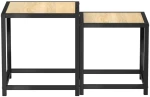vidaXL Τραπεζάκια 2 τεμ. Sonoma Δρυς από MDF N/A Καφέ