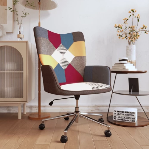 vidaXL Πολυθρόνα Relax Σχέδιο Patchwork Υφασμάτινη  Πολύχρωμο