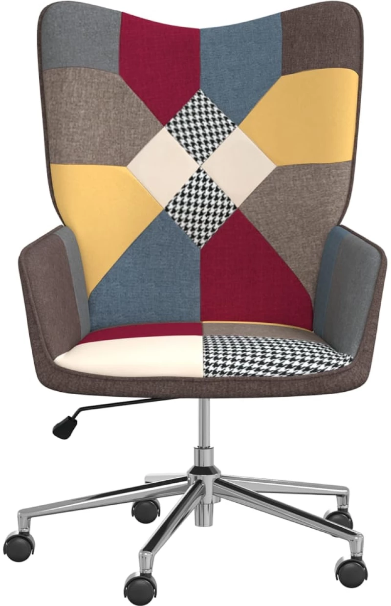 vidaXL Πολυθρόνα Relax Σχέδιο Patchwork Υφασμάτινη  Πολύχρωμο