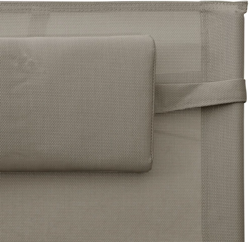 vidaXL Ξαπλώστρα Taupe / Γκρι από Textilene N/A μπεζ-γκρι
