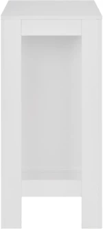 vidaXL Τραπέζι Μπαρ με Ράφια Λευκό 110 x 50 x 103 εκ. N/A Λευκό