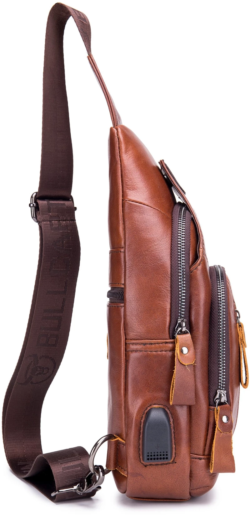 Δερμάτινο τσαντάκι body Bull Captain XB 129 καφέ