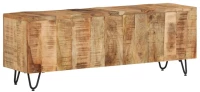 vidaXL Έπιπλο Τηλεόρασης 110 x 30 x 40 εκ. από Μασίφ Ξύλο Μάνγκο N/A Πολύχρωμο