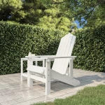 vidaXL Καρέκλα Κήπου Adirondack Λευκή από HDPE N/A Λευκό