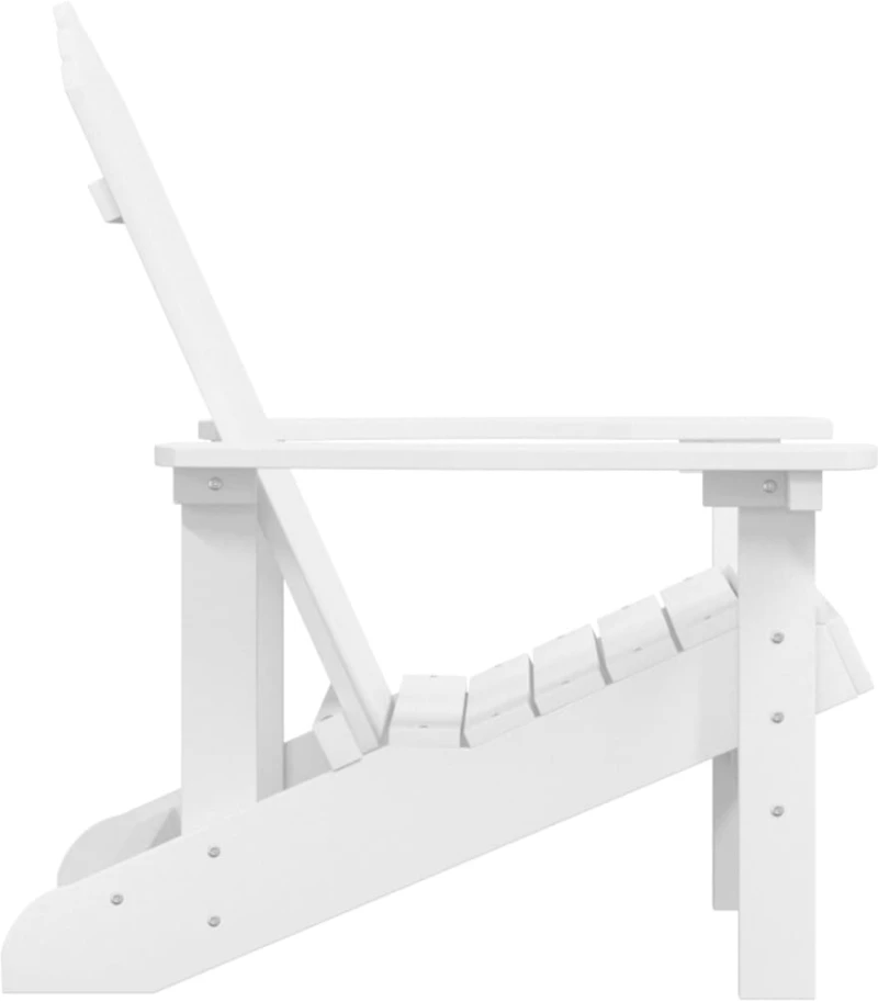 vidaXL Καρέκλα Κήπου Adirondack Λευκή από HDPE N/A Λευκό