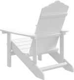 vidaXL Καρέκλα Κήπου Adirondack Λευκή από HDPE N/A Λευκό