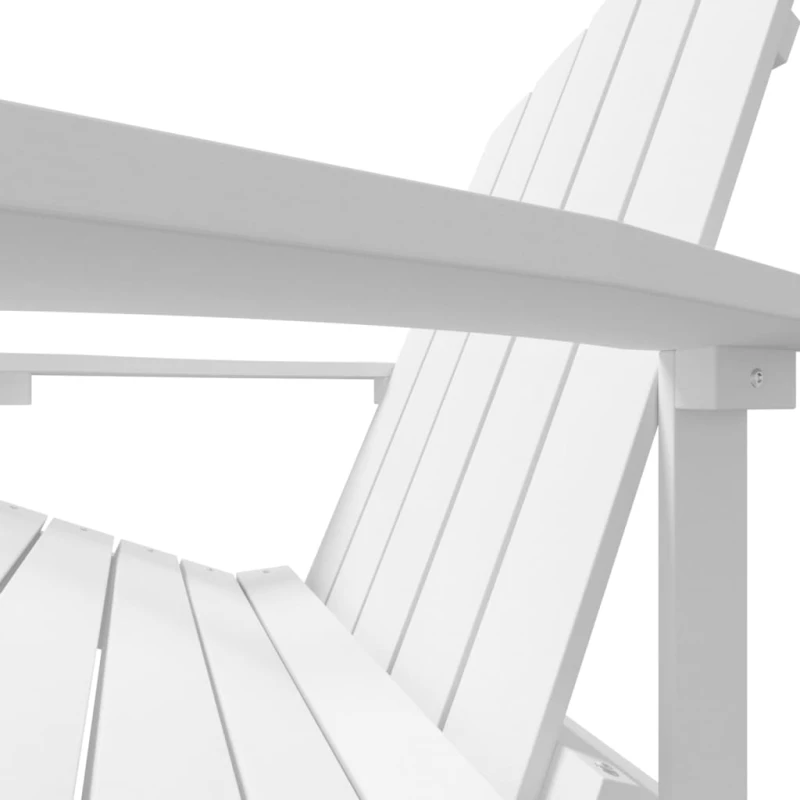 vidaXL Καρέκλα Κήπου Adirondack Λευκή από HDPE N/A Λευκό