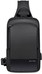 Τσαντάκι ώμου χιαστί crossbody Bange 77112 μαύρο