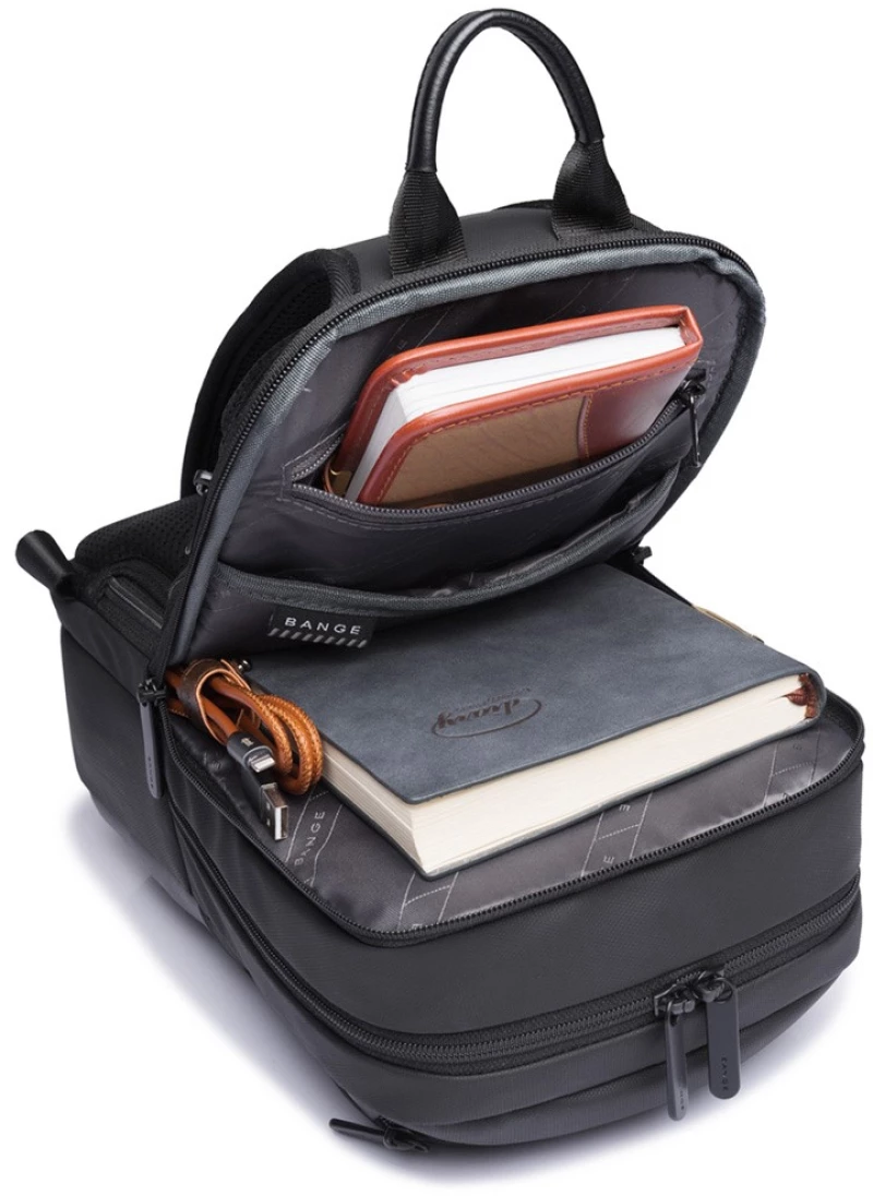 Τσαντάκι ώμου χιαστί crossbody Bange 77112 μαύρο
