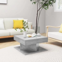 vidaXL Τραπεζάκι Σαλονιού Γκρι Σκυρ. 57 x 57 x 30 εκ. από Μοριοσανίδα N/A Γκρι