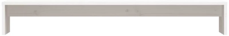 vidaXL Βάση Οθόνης Λευκή 100 x 27 x 15 εκ. από Μασίφ Ξύλο Πεύκου N/A Λευκό