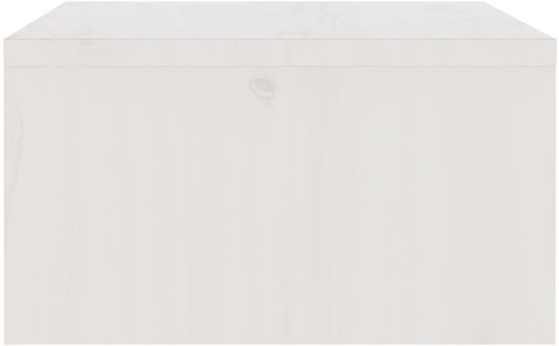 vidaXL Βάση Οθόνης Λευκή 100 x 27 x 15 εκ. από Μασίφ Ξύλο Πεύκου N/A Λευκό