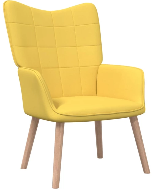 vidaXL Πολυθρόνα Relax Κίτρινο Μουσταρδί Υφασμάτινη  Κίτρινο