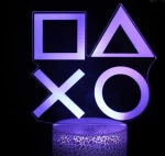 Τρισδιάστατο 3D επιτραπέζιο φωτιστικό icons με χειριστήριο