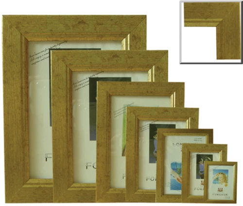 Πλαστική κορνίζα χρυσή επιτραπέζια 20Χ25 [10401052]