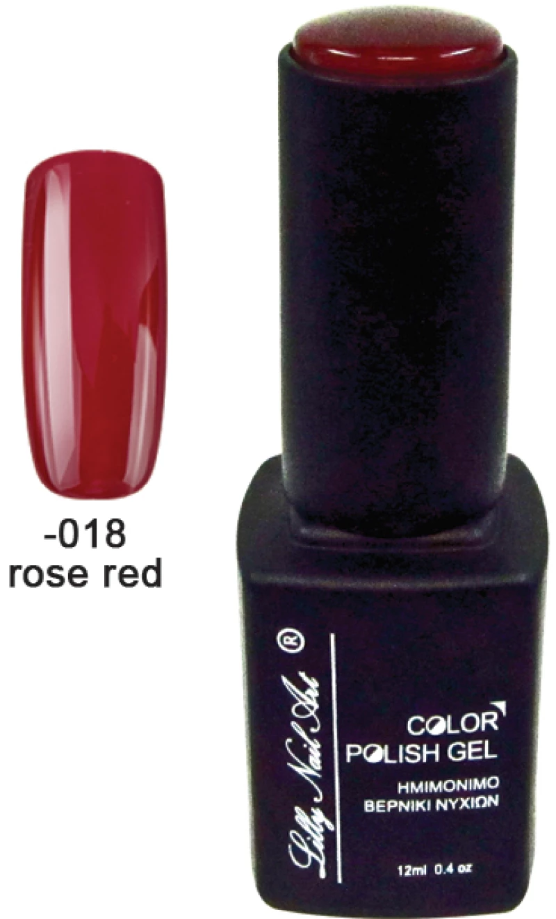 Ημιμόνιμο τριφασικό μανό 12ml - Rose red [40504008-018]