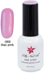 Ημιμόνιμο μανό one step 15ml - Lilac Pink [40504001-068]