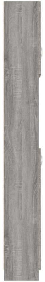 vidaXL Ντουλάπι Μπάνιου Γκρι Sonoma 32x25,5x190 εκ. Επεξεργασμένο Ξύλο N/A Γκρι
