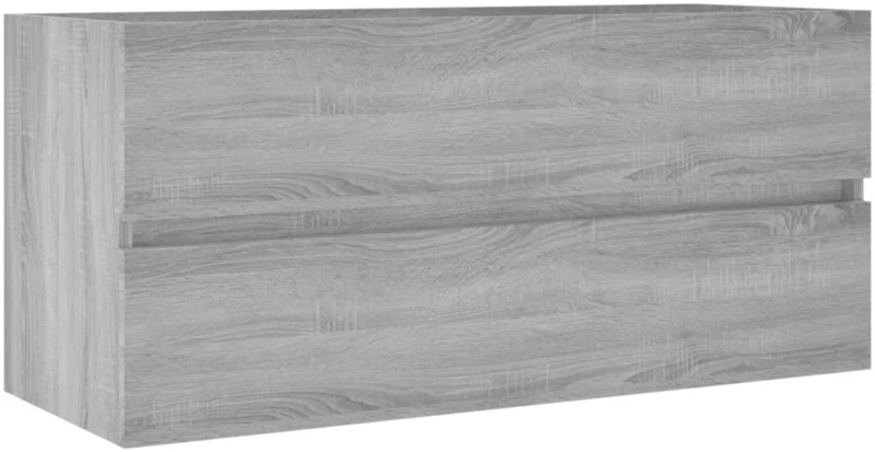 vidaXL Ντουλάπι Νιπτήρα Γκρι Sonoma 100x38,5x45 εκ. Επεξεργασμένο Ξύλο N/A Γκρι