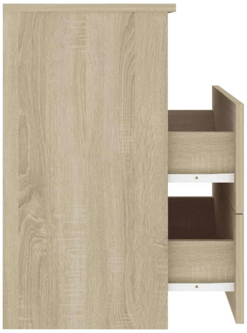 vidaXL Κομοδίνο Sonoma Δρυς 50 x 32 x 60 εκ. N/A Καφέ