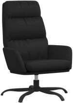 vidaXL Πολυθρόνα Relax Μαύρη από Συνθετικό Δέρμα  Μαύρο