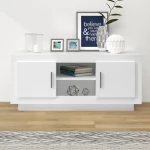 vidaXL Έπιπλο Τηλεόρασης Λευκό 102 x 35 x 45 εκ. Επεξεργασμένο Ξύλο N/A Λευκό