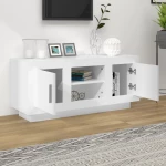 vidaXL Έπιπλο Τηλεόρασης Λευκό 102 x 35 x 45 εκ. Επεξεργασμένο Ξύλο N/A Λευκό