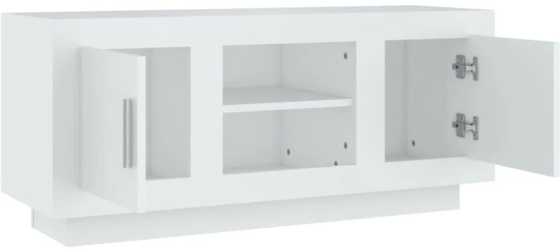 vidaXL Έπιπλο Τηλεόρασης Λευκό 102 x 35 x 45 εκ. Επεξεργασμένο Ξύλο N/A Λευκό