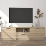 vidaXL Έπιπλο Τηλεόρασης Sonoma Δρυς 140x35x40 εκ. Επεξεργασμένο Ξύλο N/A Καφέ