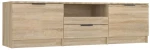 vidaXL Έπιπλο Τηλεόρασης Sonoma Δρυς 140x35x40 εκ. Επεξεργασμένο Ξύλο N/A Καφέ