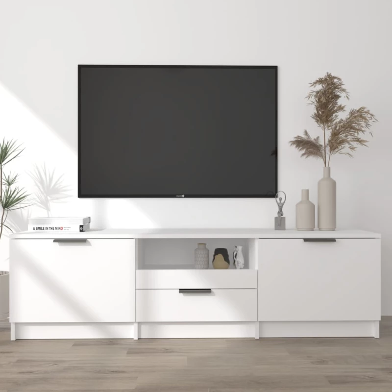 vidaXL Έπιπλο Τηλεόρασης Λευκό 140x35x40 εκ. από Επεξεργασμένο Ξύλο N/A Λευκό