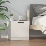 vidaXL Κομοδίνα 2 τεμ. Λευκά 40 x 39 x 40 εκ. N/A Λευκό