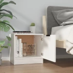 vidaXL Κομοδίνα 2 τεμ. Λευκά 40 x 39 x 40 εκ. N/A Λευκό