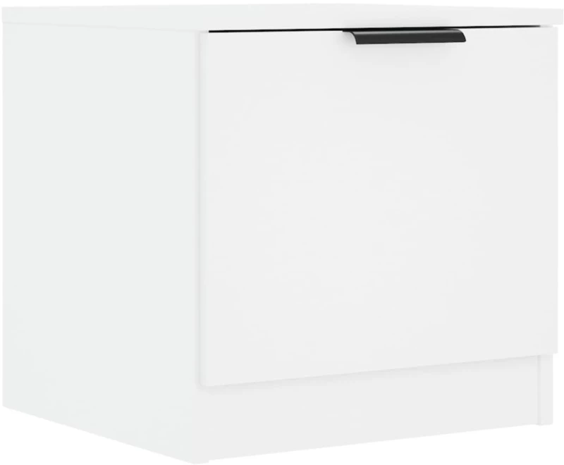vidaXL Κομοδίνα 2 τεμ. Λευκά 40 x 39 x 40 εκ. N/A Λευκό