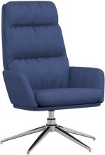 vidaXL Πολυθρόνα Relax Μπλε Υφασμάτινη  Μπλε