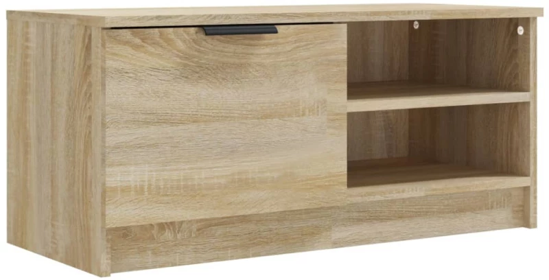 vidaXL Έπιπλο Τηλεόρασης Sonoma Δρυς 80 x 35 x 36,5 εκ. Επεξεργ. Ξύλο N/A Καφέ