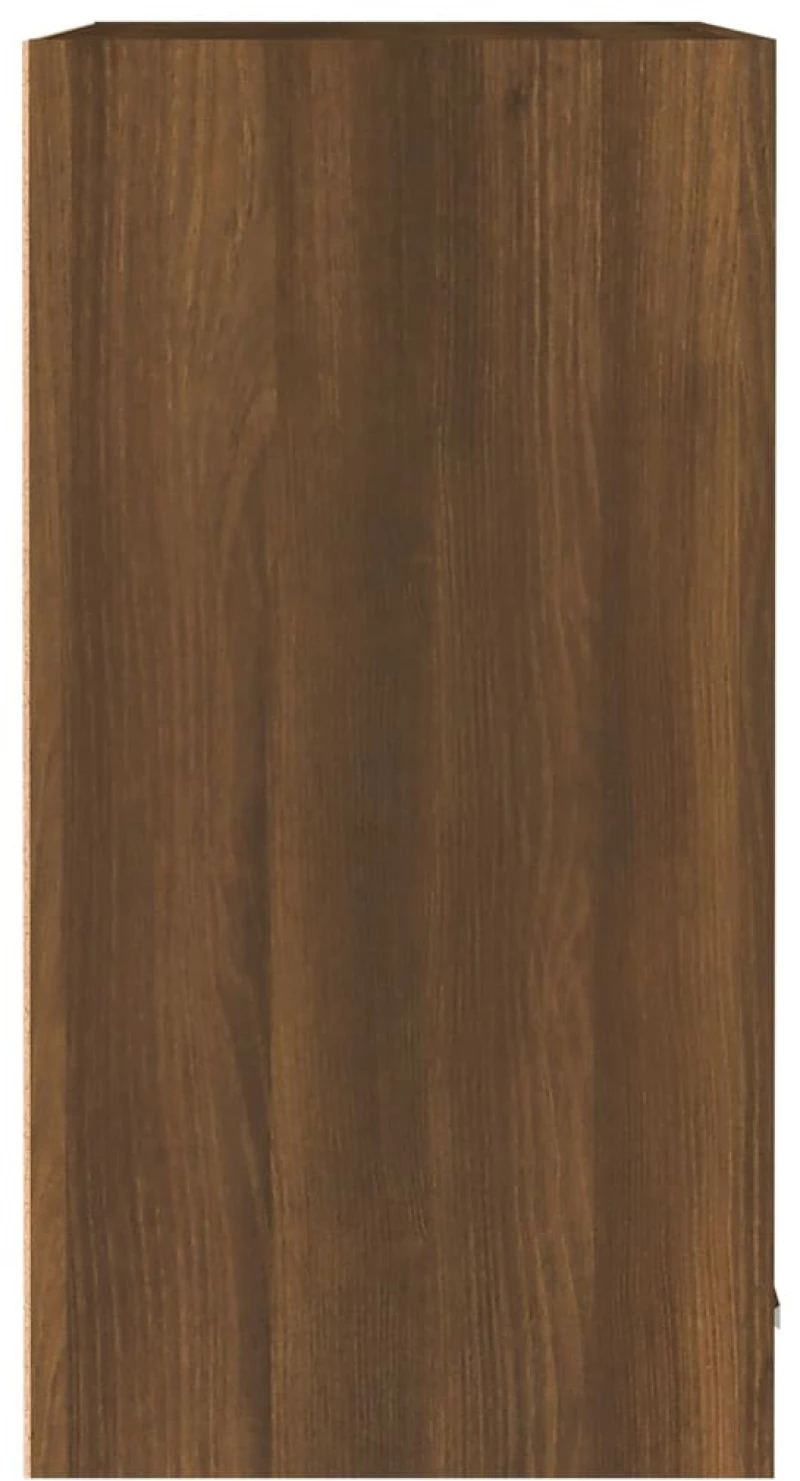 vidaXL Κρεμαστό Ντουλάπι Καφέ Δρυς 60x31x60 εκ. από Επεξεργασμένο Ξύλο  Καφέ